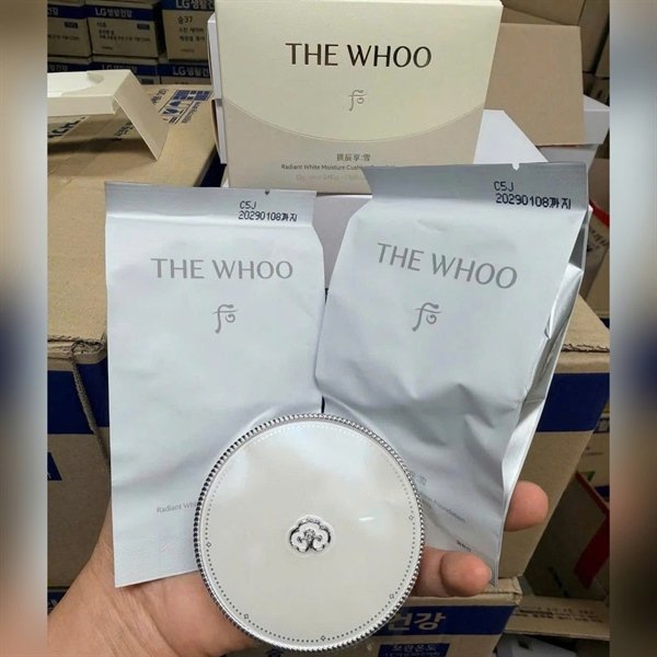 THE WHOO - Cushion Whoo Trắng #21 - Tặng kèm 2 lõi