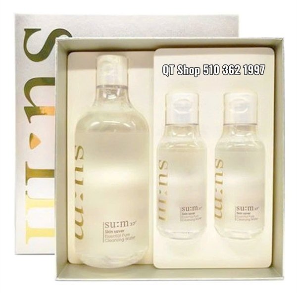 8e0cb6942b3f4cddb34144b0fcce0df1 SUM37 - @ - Nước Tẩy Trang Sum Mới - 400ml tặng 2 mini x100ml - EXP 202805