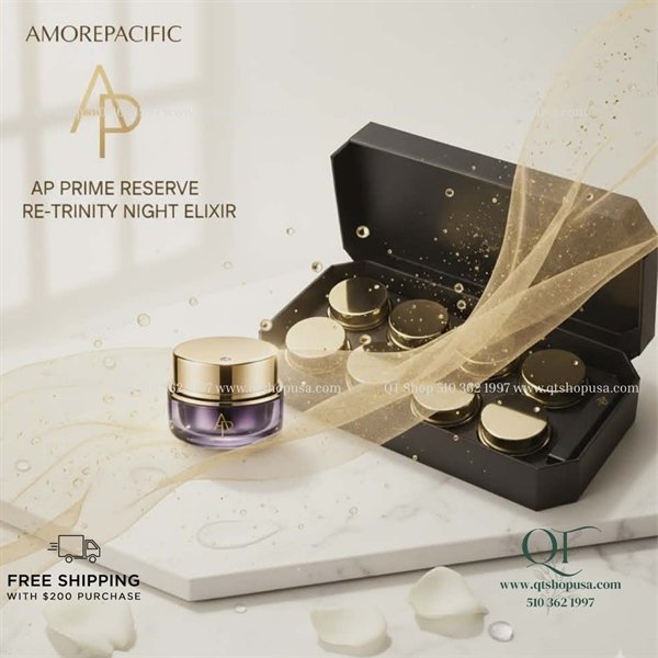 AMORE AP - Prime Reserve Re-Trinity Night Elixir - Kem Kim Cương AP - LẺ 1 HŨ 6.5ml