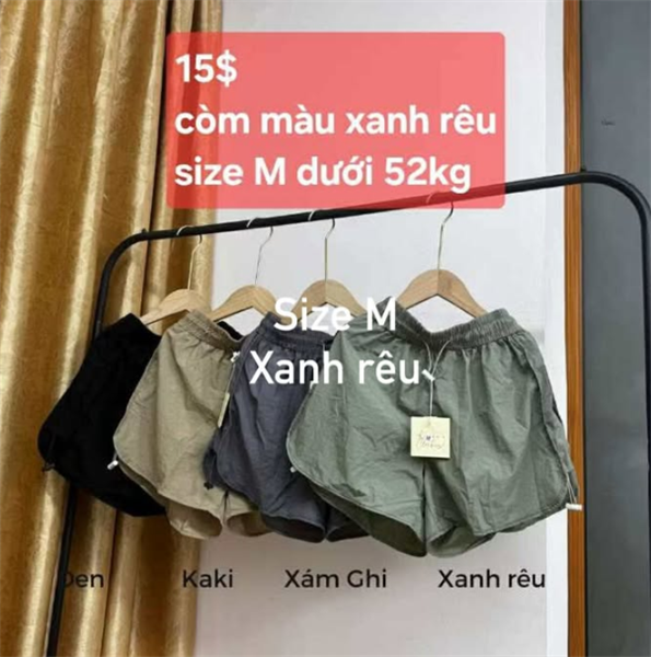 Quần sort xanh rêu - SIZE M