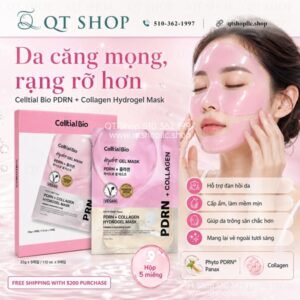 Celltial Bio - Mặt Nạ Thạch PDRN + Collagen Hydrogel Mask - HỒNG - 5 ea - EXP 202905