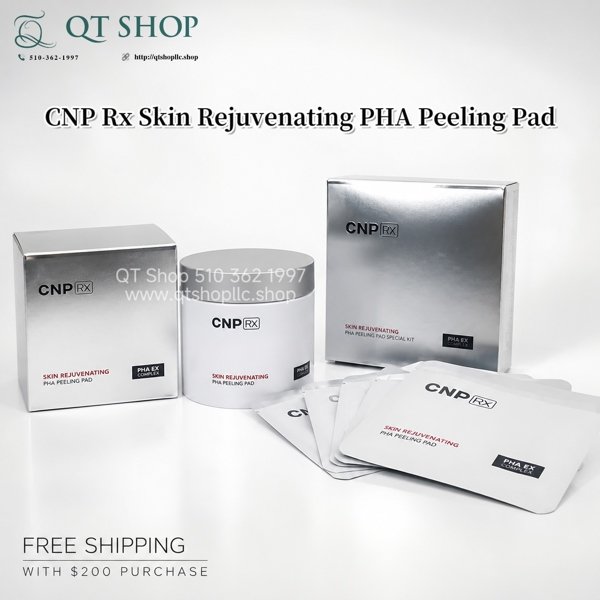 916c98af75c54334abee300a665bf5ec CNP - Toner Pad Rx Skin Rejuvenating PHA Peeling Pad - Hộp 60m tặng kèm 5 gói - EXP 202809
