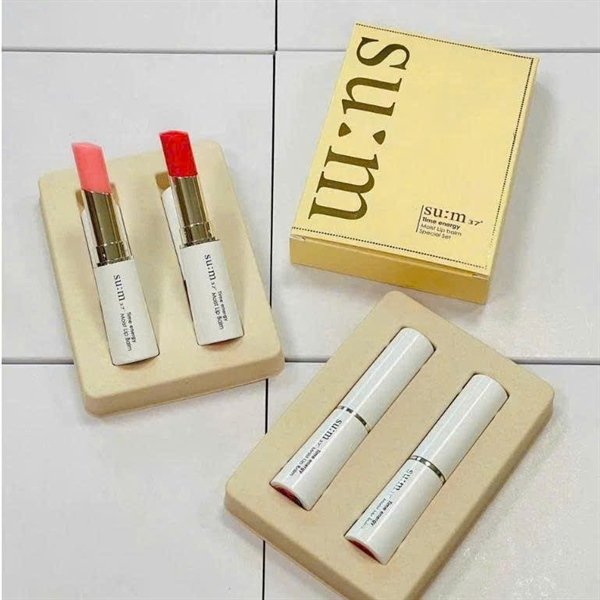 SUM37 - Set 2 Son Dưỡng Time Energy Moist Lip Balm - EXP 202803