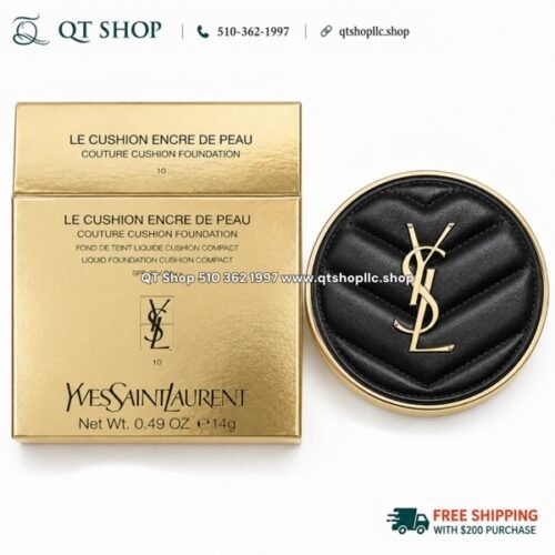 YSL - Le Cushion Encre De Peau Couture Cushion Foundation #10 Tông Sáng - 14g ( Vỏ Màu Đen)