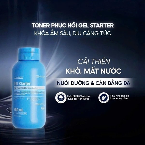 Pharmesthetics - Conapidil Toner Gel Starter Tinh Chất Dưỡng Sơ Cấp 200ml