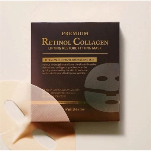Mặt Nạ Thạch Wellderma Retinol Collagen Lifting Restore Fitting Mask - 4 ea - EXP 202710