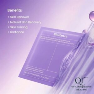 Mask Thạch Biodance Rejuvenating Caviar PDRN Real Deep Mask - TÍM - 4ea - Chống lão hóa