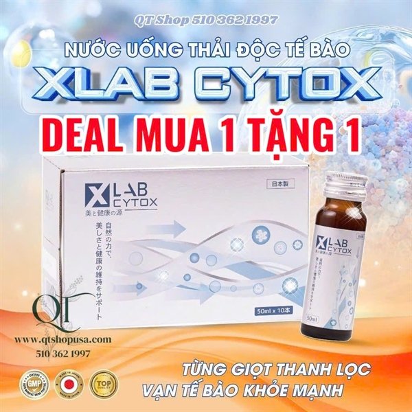 COMBO Mua 1 Tặng 1 - Xlab Cytox (10 chai) - EXP 20261010