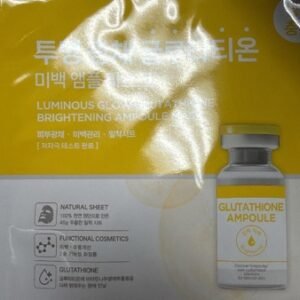 COMBO 5 miếng - Mặt Nạ MÀU VÀNG Dưỡng Trắng- Luminous Glutathione Brightening Ampoule Mask