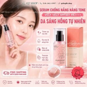 VELY VELY - Tinh Chất Chống Nắng Vitamin Dark Spot Tone-Up Sun Serum 30ml - EXP 202905