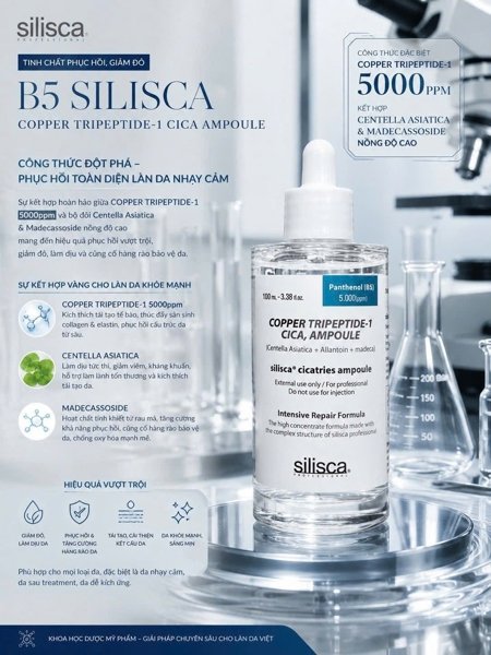 993ff8714c324957bf8fd6654a9a2e02 Silisca - Tinh chất phục hồi da Silisca Panthenol B5 Copper Tripeptide 50ml