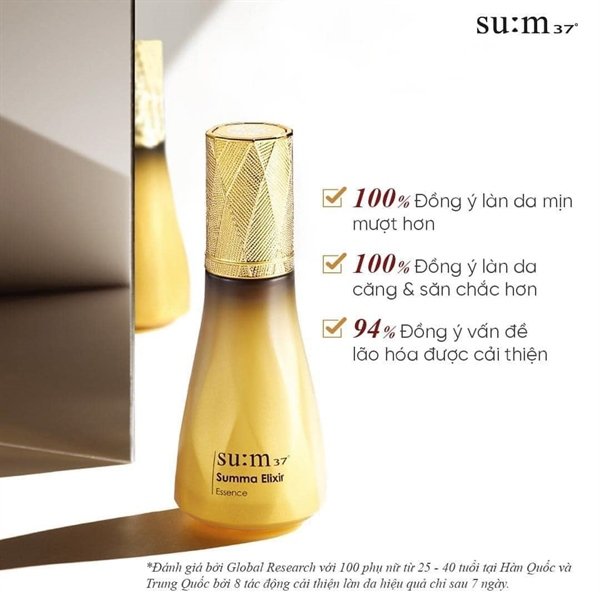 9998017f7dbc4249a26d9792040cdbb2 SUM37 - Set Tinh Chất Vàng Sum Losec Summa 8 in 1 - 100ml tặng kèm Mini 3 sp