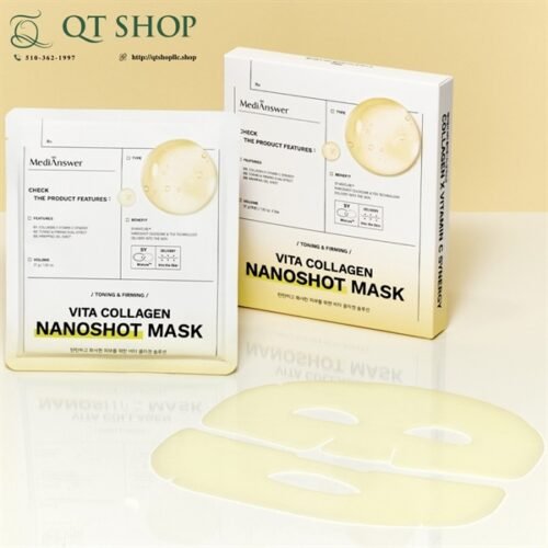 MEDIANSWER - Mặt Nạ Thạch Vita Collagen Nanoshot - VÀNG - 5 ea