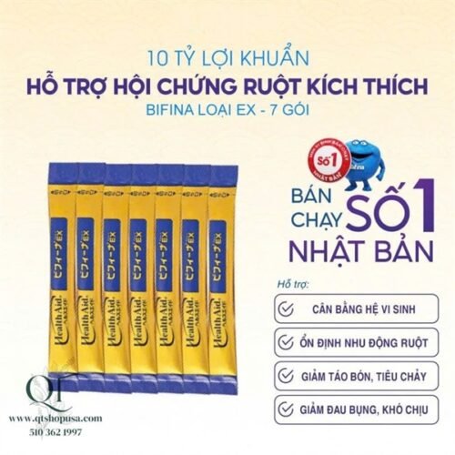 a18d6bdced3e457eb2946f3f08a2c38c KO HỘP - Men Vi Sinh EX - MÀU VÀNG - 30 gói - EXP 202612