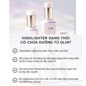 Glint Stick Highlighter 02 Milky Moon - Phấn nhũ bắt sáng dạng thỏi - EXP 202705