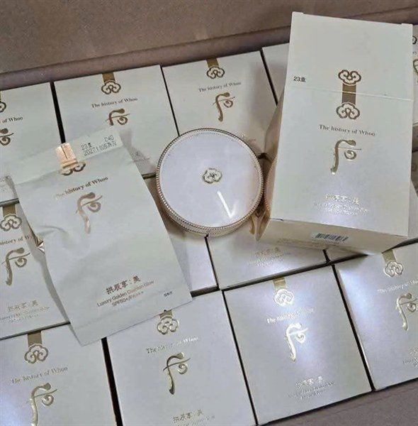 Phấn Cushion Whoo Vàng - 70$ - Tông 23 - Tặng 1 lõi