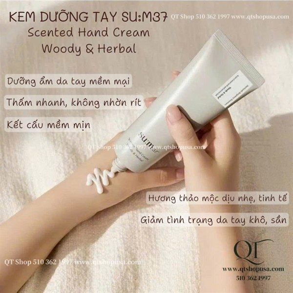 a3976a4151124d9685ab03aa395a8c3e SUM37 - Kem dưỡng tay Scented Hand Cream Woody & Herbal - 70ml