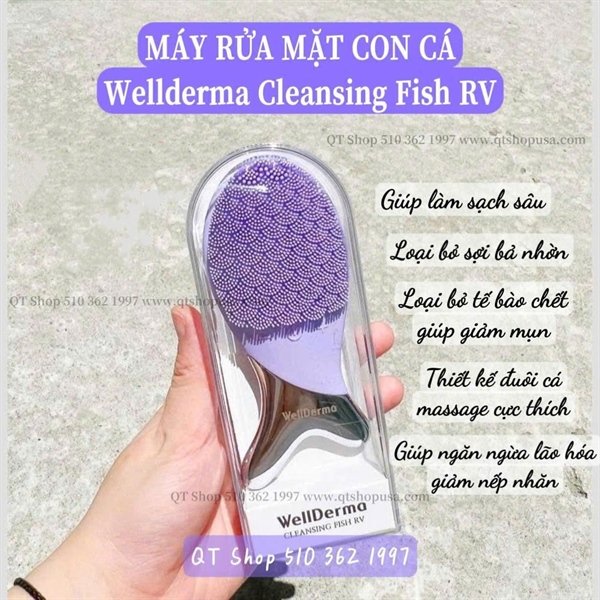 Máy Rửa Mặt Con Cá - Màu Tím