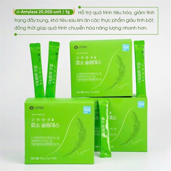 Bột Men Enzyme Giảm Cân Goidameun - 60 gói - EXP 202707