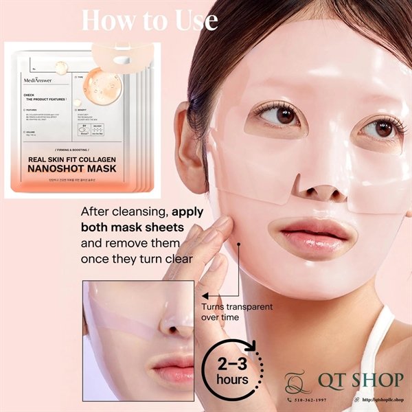 a48f364bd1874c89a221648f54ac3e67 MEDIANSWER - Mặt Nạ Thạch Real Skin Fit Collagen Nanoshot - CAM - 5ea - EXP 2028