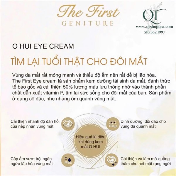 a56bf56e84eb428fba06da8addd49b16 OHUI - Kem Mắt Ohui The First Eye Cream - 5ml - EXP 202804