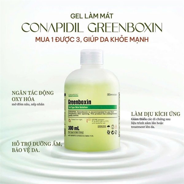 Pharmesthetics- CONAPIDIL Greenboxin Gel Type Skin Solution 300ml