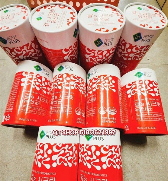 Body Plus Girl's Secret Probiotics - Men detox phụ khoa lợi khuẩn 2g x30ea - EXP 202705