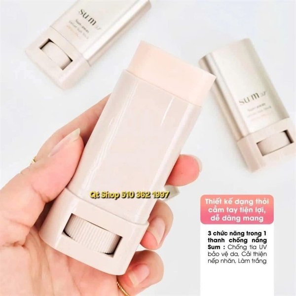 SUM37 - Thanh Lăn Chống Nắng Sum Sun-away Velvet Sun Stick - LẺ 1 Thanh 18g - EXP 202806