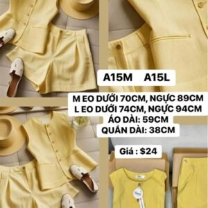 set short vàng size L