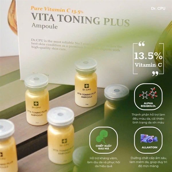 Dr.CPU - Pure Vitamin C 13.5% Vita Toning Plus Ampoule - 7mlx10ea