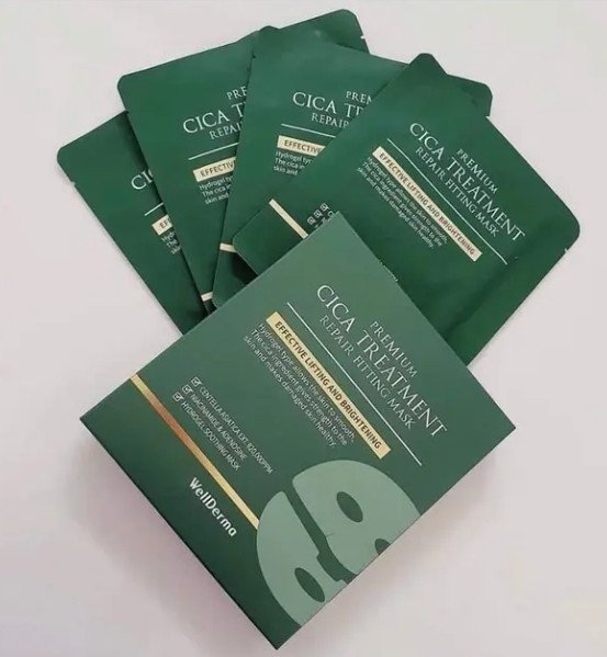 Mask Thạch Cica Rau Má Wellderma - 4ea - EXP 202805