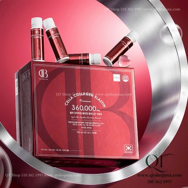 COMBO 3 - CELLA Collagen Premium 360.000mg - Vị Lựu - 30 lọ x 25ml - EXP 202810