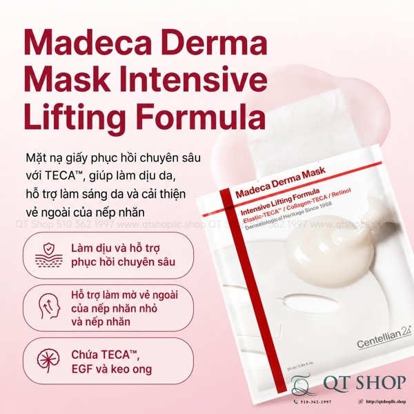 Mặt Nạ Centellian24 Madeca Derma Mask - 10ea EXP2028.11.27