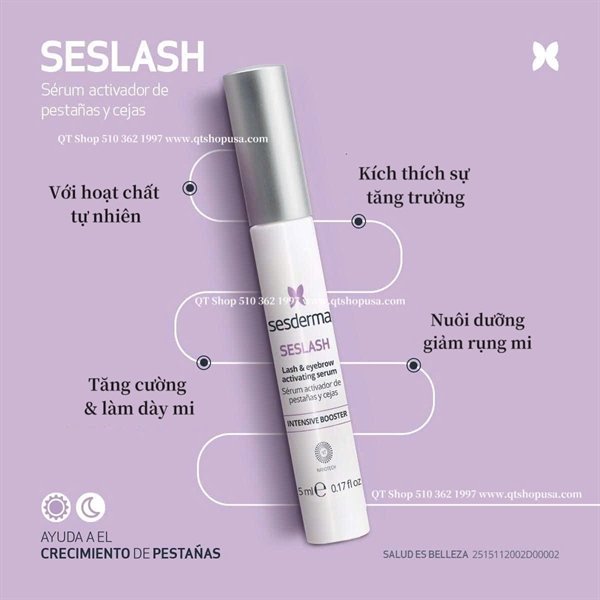 SDM - Serum Dưỡng dày, dài mi Seslash 5ml