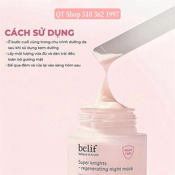 Mask Ngủ - Mặt Nạ Ngủ Belif - Màu Hồng - Chống lão hóa EXP 20270411