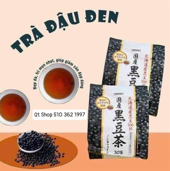Trà Đậu Đen Hokkaido - Bịch 30 gói x 6 gr- Japan - EXP 202706