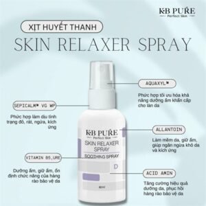 KB Pure - Skin Relaxer Spray 60ml - Phục Hồi - Dịu Da Khẩn Cấp - 63$