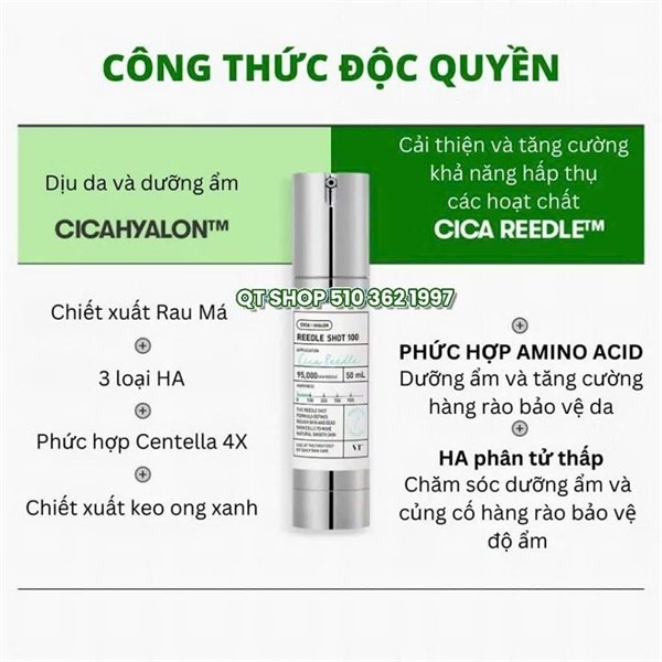NONE 1 - Set Reedle Shot VT - Vi Gai 100 + 300 tặng kèm Kem Phục Hồi - Date 20270811