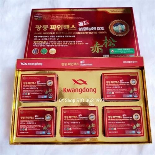 Tinh Dầu Thông Đỏ Kwangdong - 120 viên - BỎ HỘP - 5 hộp nhỏ