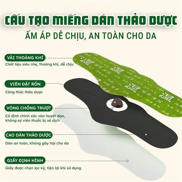Miếng Dán Ngải Cứu Tan Mỡ Bụng - 5 miếng