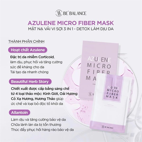 Mask BeBalance Thải Độc - Màu Tím - 10ea