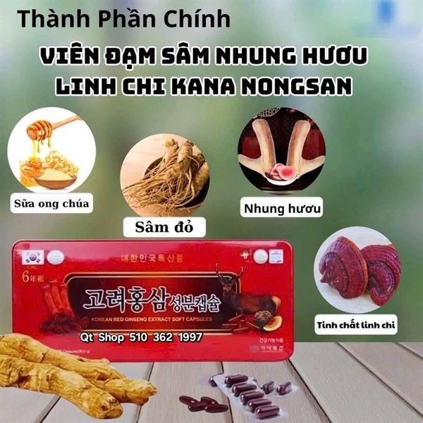 Viên Đạm Sâm Lộc Nhung Hươu - 120 viên
