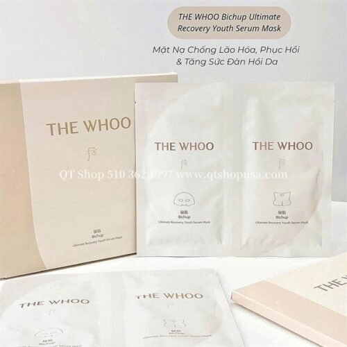 THE WHOO BICHUP - Mask The Whoo Bichop Ultimate Recovery Youth Serum Mask - Hàng Store - LẺ 1 Miếng