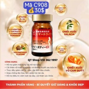 Viên uống giảm mỡ bụng gừng đen Nice Body Ex - Japan - EXP 202607