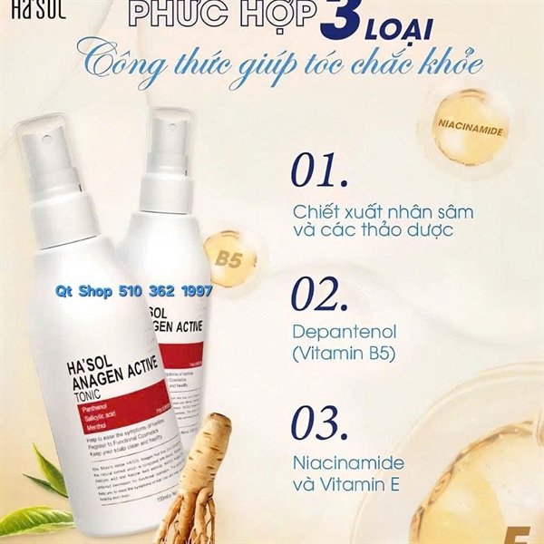 Xịt Tóc Tonic Ha'Sol - 100ml