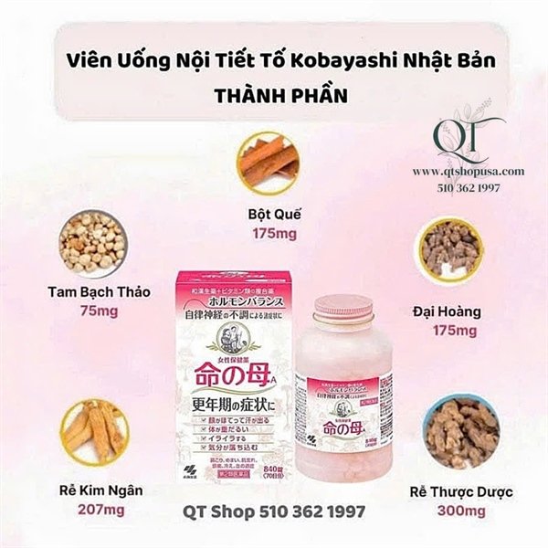 Viên Uống Nội Tiết Tố - JP - 840 viên - EXP 202711