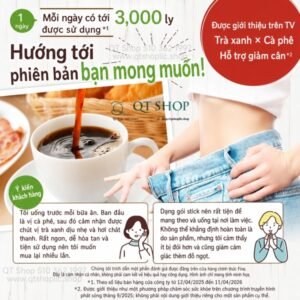 FINE JAPAN - Trà Cà Phê Giảm Cân Green Tea & Coffee Diet - 30 gói - EXP 202805