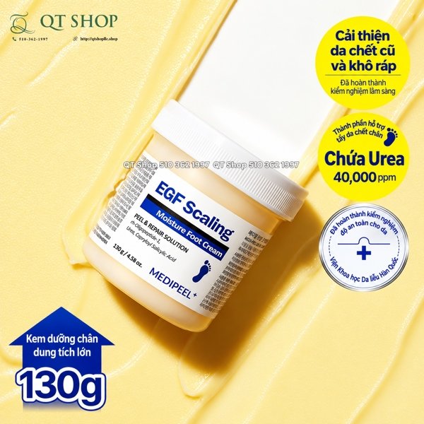 MEDIPEEL - Kem Dưỡng & Tái Tạo Gót Chân EGF Scaling Moisture Foot Cream - 130g