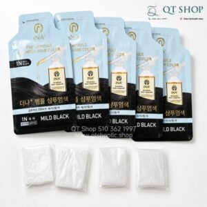Gội Nhuộm Phủ Bạc 1N - MILD BLACK - Màu Đen - HQ - 5 gói - EXP 202805