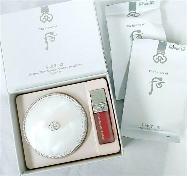 NONE - Set Phấn Cushion Whoo Trắng - 75$ - Tông 21